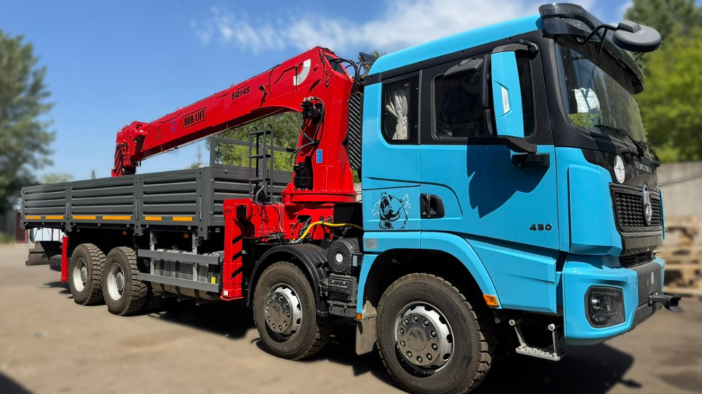 Бортовой грузовик Shacman X3000 с КМУ BOB-LIFT, 2024